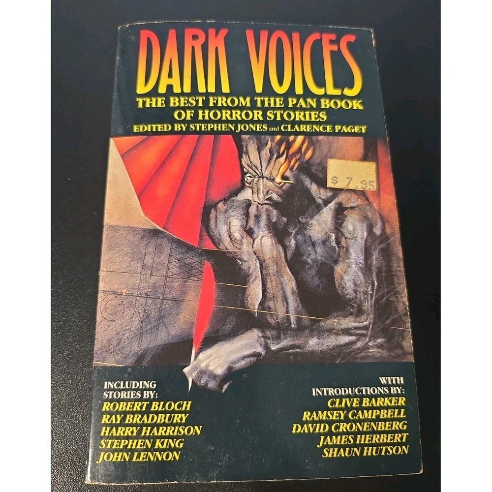 DARK VOICES Pan Book Of Horror Stories 1990 By Stephen Jones & Clarence Paget